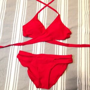 Red Zaful Bikini